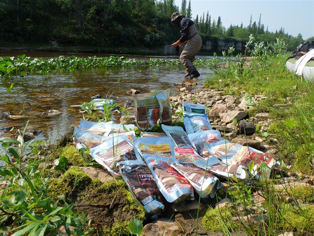 готовая еда в водном походе